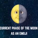 current phase of the moon as an emoji